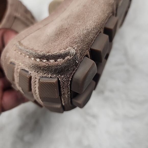 Peter Millar Mens SZ 9M Brown Suede Leather Horse Bit Driving Loafers MF15F06